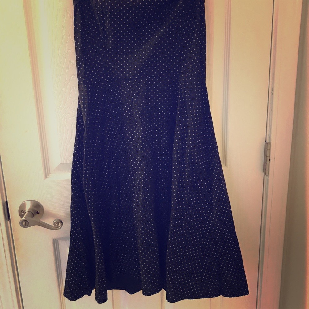 Polka dot strapless sundress